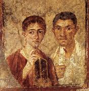 unknow artist, Portrait of a Man and His Wife,from pompeii